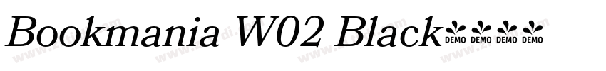 Bookmania W02 Black字体转换
